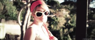 glamorous blonde want give