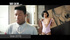 Ebony teen chick undresses and walks naked toward shy boy.