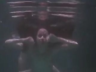 hot redhead swims naked