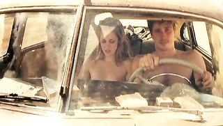 naked blonde enjoys trip