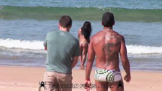 desnudo brusco anal trío