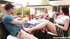 Amateur girlfriend outdoor footjob