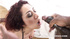 Italian red head milf mouth full of cum