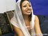 Smiling indian brunette babe