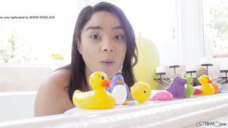 teen's cute bubble play
