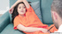 Gorgeous teen strips in front of her caseworker