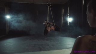 lesbianas chicas practicing shibari