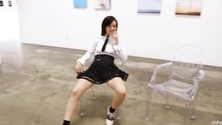 petite cute teen enjoys