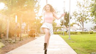 petite busty red-head teen