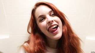hot red-head chick shows