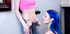 Blue-haired nympho hooks up with a flawless teen