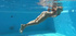 Petite fresh swimming pool teen showing young pussy
