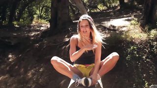 beautiful petite teen enjoys