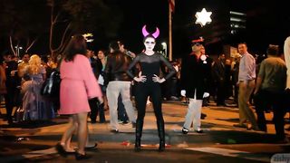 petite cosplayer teen enjoys