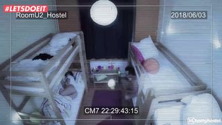 teen balances two bunks
