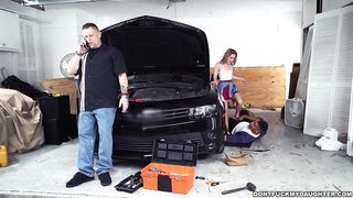 teen fucks dad's mechanic