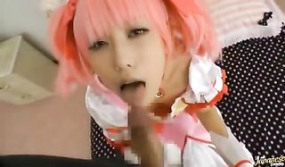 pink hair hottie cute