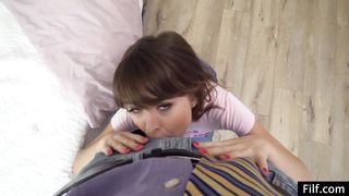 petite natural teen sucks