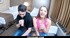 Teen plays in a ball pit before riding huge dick