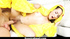 Cute teen in Pokemon outfit buries bone