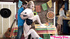 Youngster's party time step family threesome