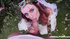 Redhead blue-eyed elf deep throated by big dick