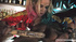 Two cosplayer chicks deep throated and fucked on bar