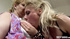 Freaky blonde slut humiliates her fat employee