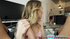 Luscious blonde handles two big rods in a POV threesome