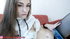 Sweet solo teen is teasing with her natural tits