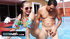 Brunette vixen sucks and fucks a swimming coach by the pool