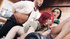 Interracial threesome between slutty tgirls and a black stud