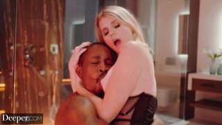 blonde takes bbc deep