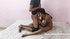 Indian skinny chick fucks long cock on webcam