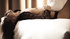 Passionate blonde touches tight body posing for the camera
