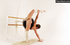 Masked ballerina shows pussy while doing sexy stretching exercises