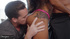 Inked girl hammered in piledriver position during wild threesome