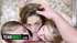 Three bisexual babes sharing one lucky man in foursome