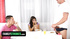 Step sister initiates threesome with brother and step dad