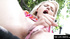 Blonde chick gets horny in yard & plays with wet pussy