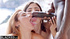 Two bisexual beauties sharing black stallion in threesome