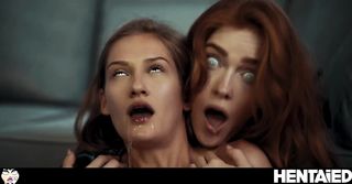 hot redhead brunette pussy