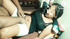 Romantic beautiful babysitter (18+) pussy licking