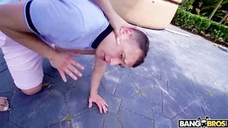 ebony petite latina banged