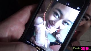 petite brunette teen gives