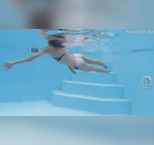 Young hungarian underwater teens showing tiny small pussy