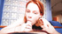 Sloppy ginger babe masturbates