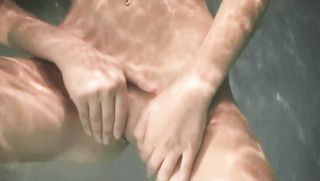 big tits romantic swimming