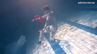 big tits russian swimming