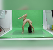 Perfect ass gymnast sister showing big pussy